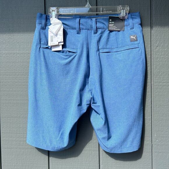 NEW Puma 101 Blue Striped Performance Golf Shorts Men's size 30 - Picture 2 of 6
